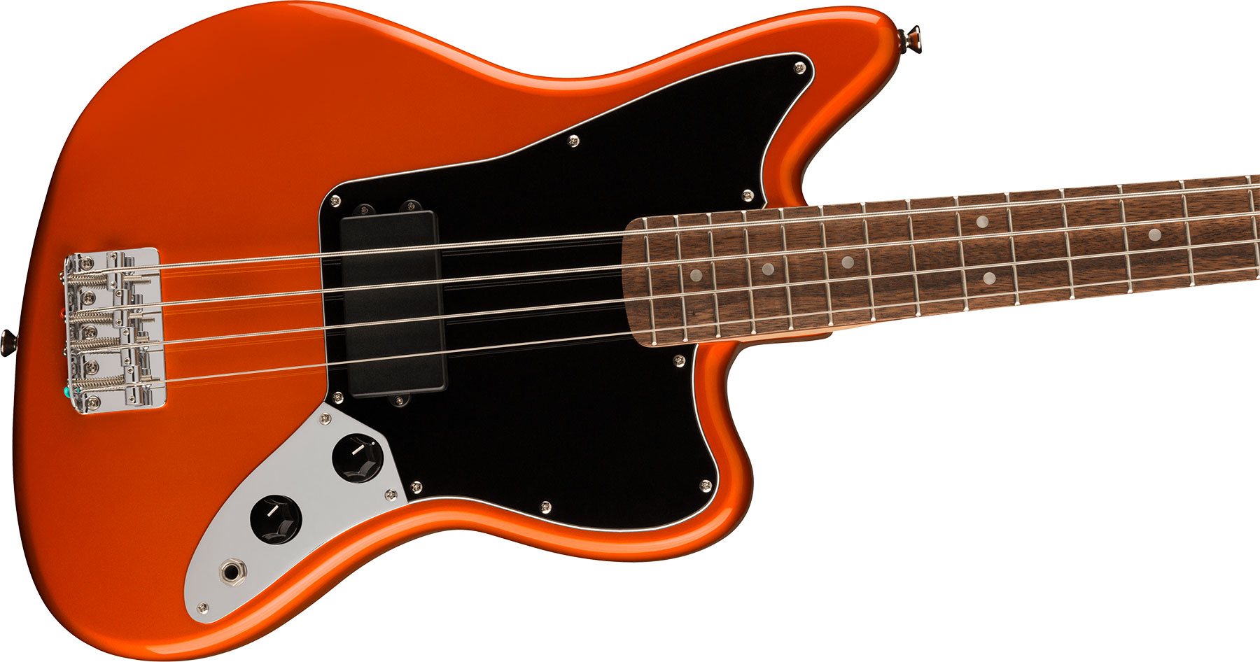 Squier Jaguar Bass H Affinity Fsr Lau - Metallic Orange - Solid body elektrische bas - Variation 2