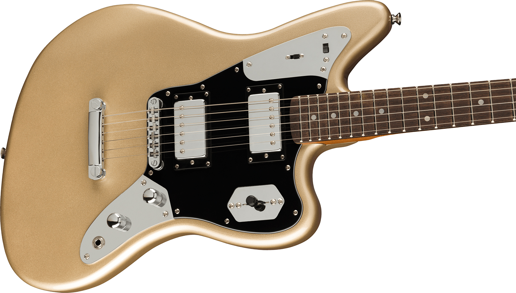 Squier Jaguar Contemporary Hh St Ht Lau - Shoreline Gold - Retro-rock elektrische gitaar - Variation 2