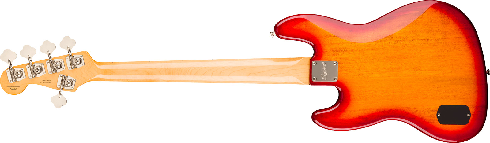 Squier Jazz Bass 70s Active V Classic Vibe 5c Mn - Sienna Sunburst - Solid body elektrische bas - Variation 1