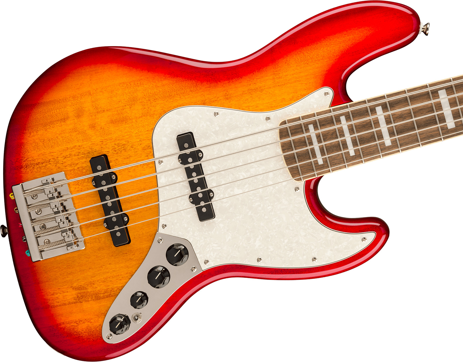 Squier Jazz Bass 70s Active V Classic Vibe 5c Mn - Sienna Sunburst - Solid body elektrische bas - Variation 2