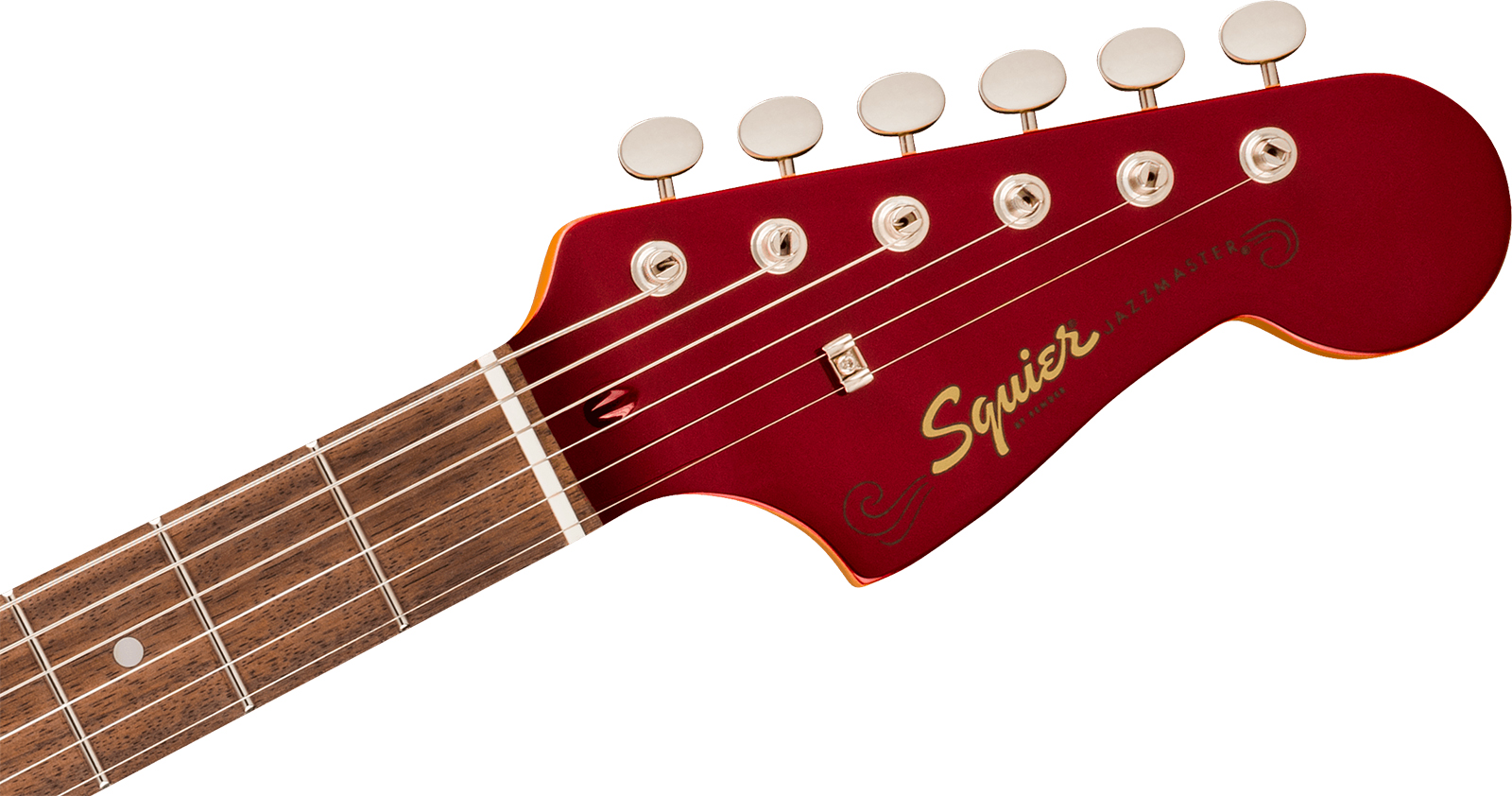 Squier Jazzmaster 60s Classic Vibe Ltd 2s Trem Lau - Candy Apple Red - Retro-rock elektrische gitaar - Variation 2