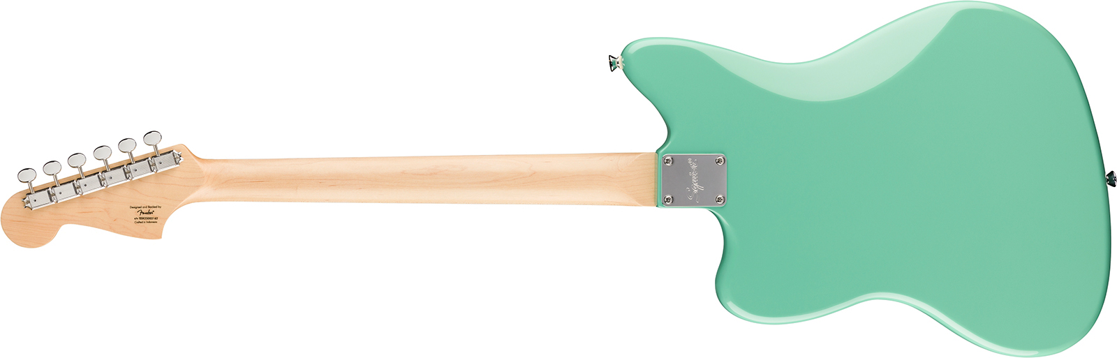 Squier Jazzmaster Baritone Hh Paranormal 2h Ht Lau - Seafoam Green - Retro-rock elektrische gitaar - Variation 1