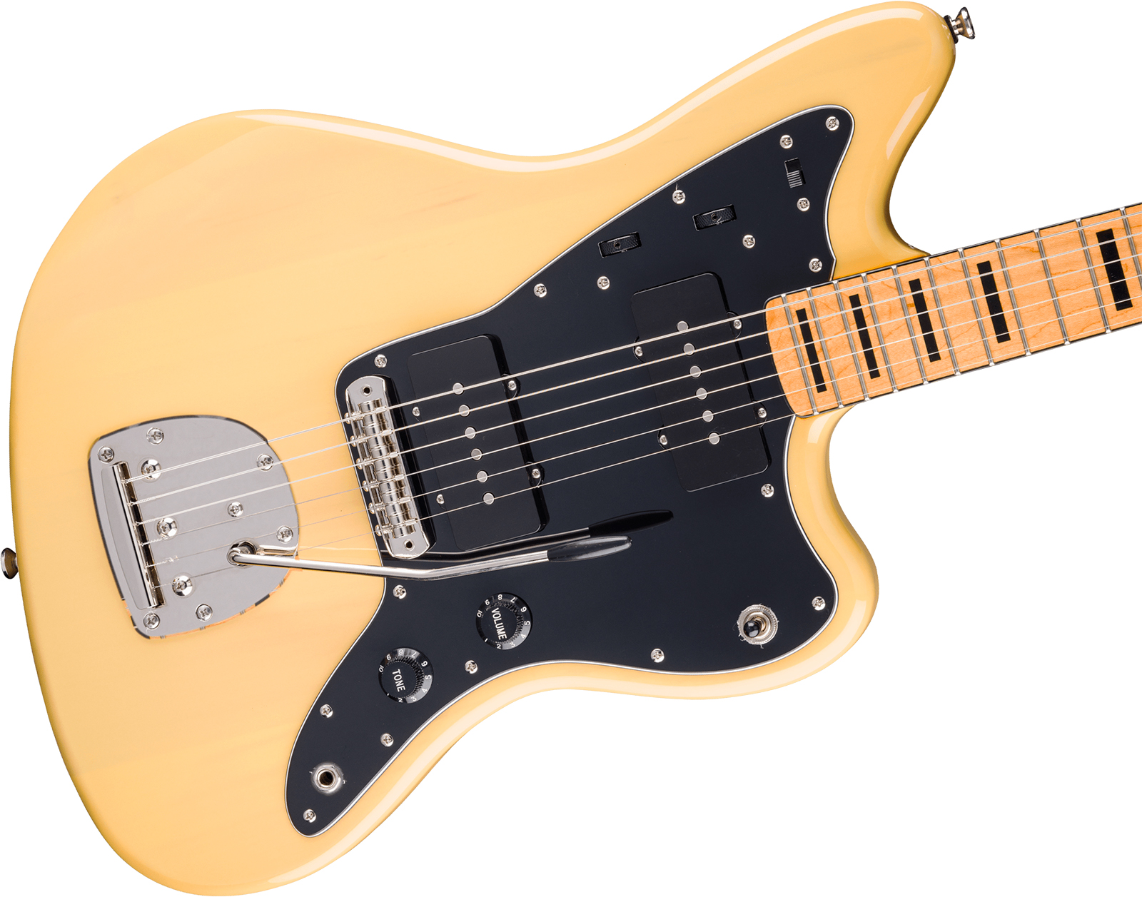 Squier Jazzmaster Classic Vibe '70s Fsr Ltd 2s Trem Mn - Vintage Blonde - Retro-rock elektrische gitaar - Variation 2