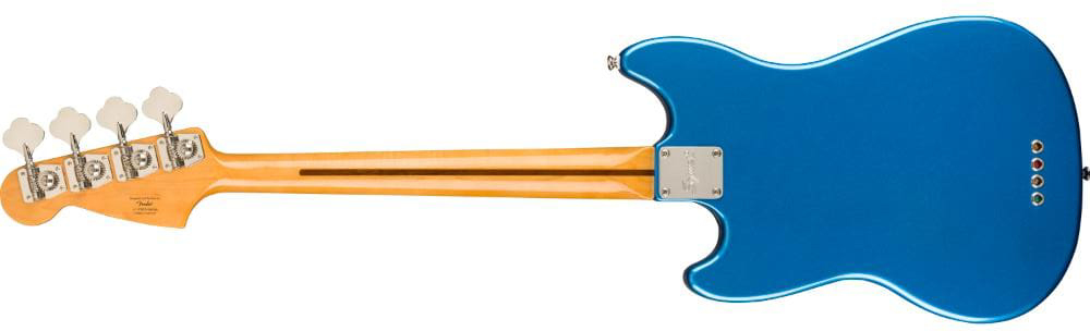 Squier Mustang Bass '60s Classic Vibe Competition Fsr Ltd Lau - Lake Placid Blue With Olympic White Stripes - Short scale elektrische bas - Variation 