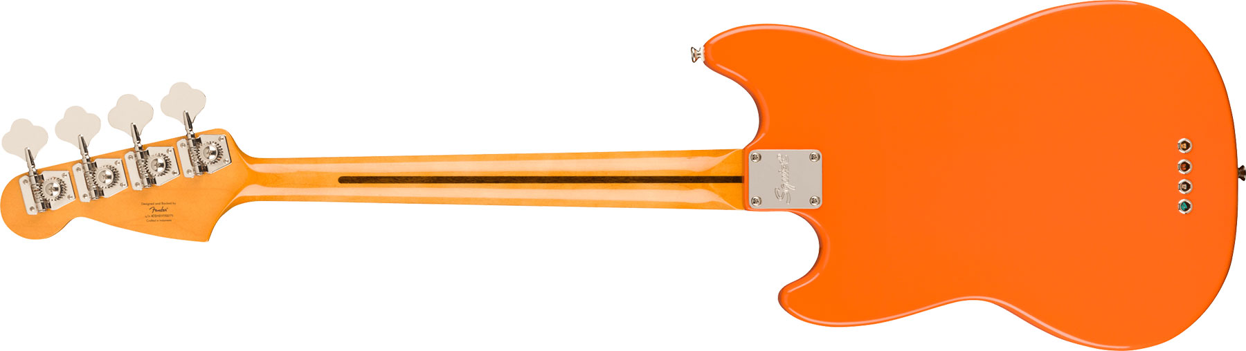 Squier Mustang Bass '60s Classic Vibe Competition Fsr Ltd Lau - Capri Orange - Solid body elektrische bas - Variation 1