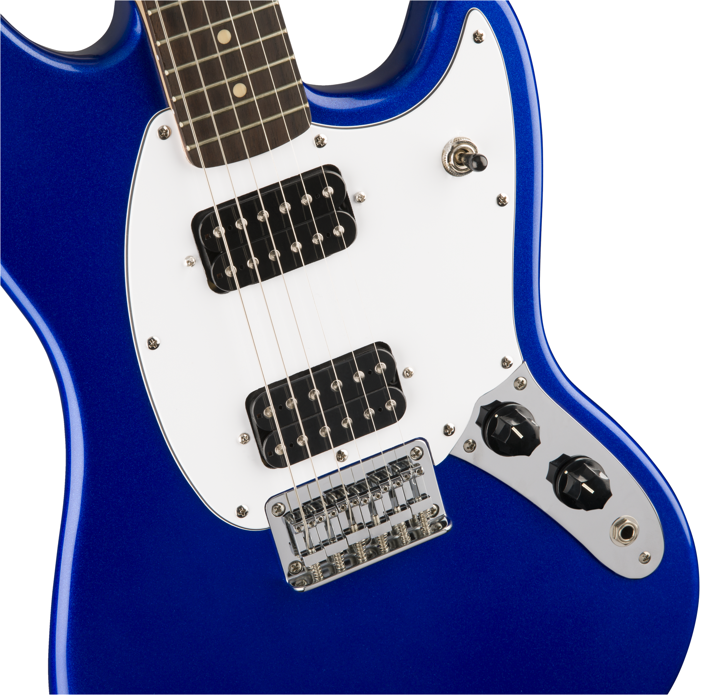 Squier Mustang Bullet Hh 2019 Ht Lau - Imperial Blue - Retro-rock elektrische gitaar - Variation 2