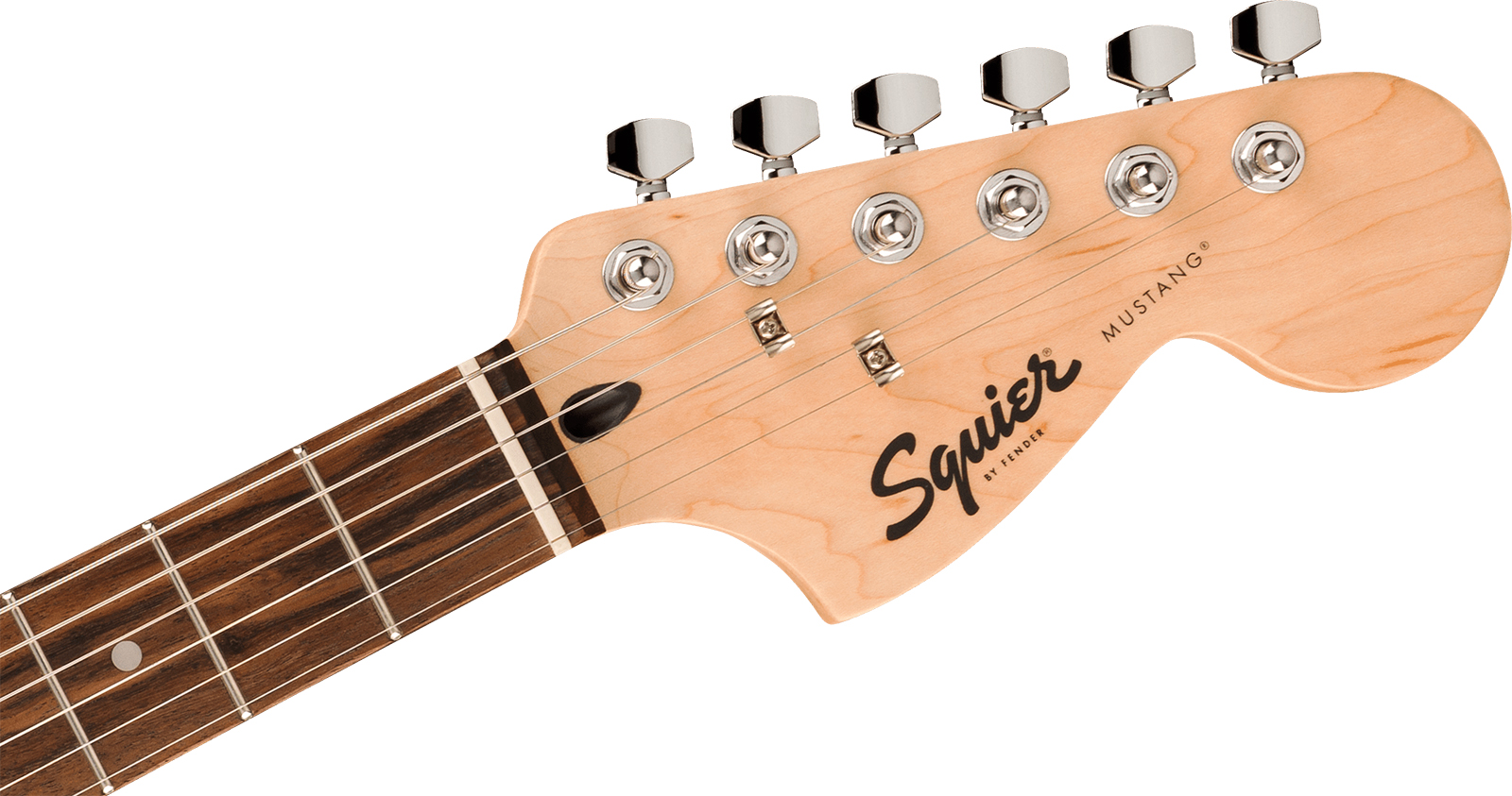 Squier Mustang Hh Sonic Shsc 2h Ht Lau - Black - Retro-rock elektrische gitaar - Variation 2