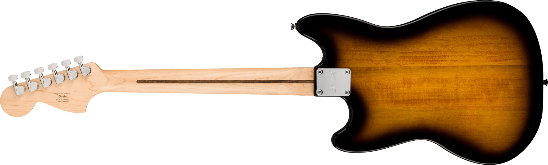 Squier Mustang Sonic 2s Ht Mn - 2-color Sunburst - Retro-rock elektrische gitaar - Variation 1
