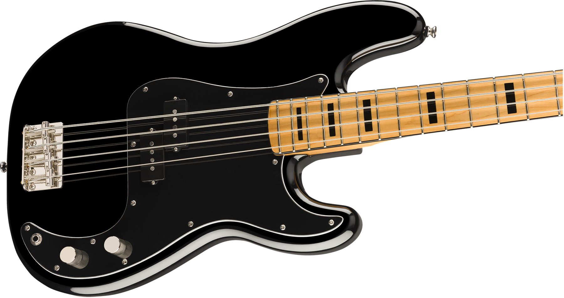 Squier Precision Bass '70s Classic Vibe 2019 Mn - Black - Solid body elektrische bas - Variation 2