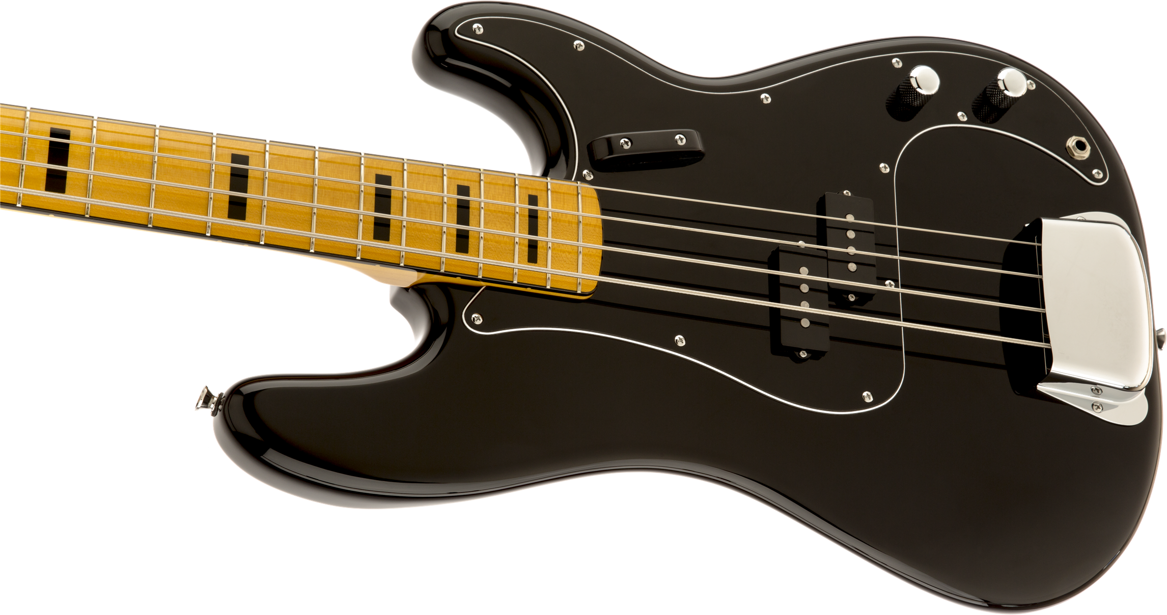 Squier Precision Bass '70s Classic Vibe Mn - Black - Solid body elektrische bas - Variation 2