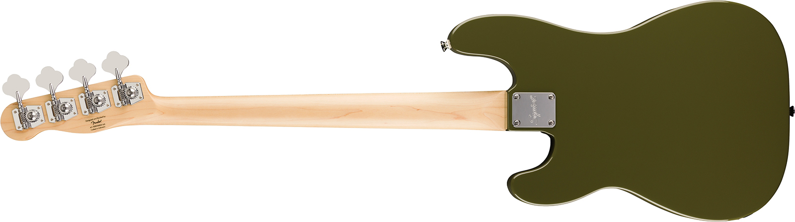 Squier Precision Bass Thinline Sj Paranormal Lau - Olive - Solid body elektrische bas - Variation 1