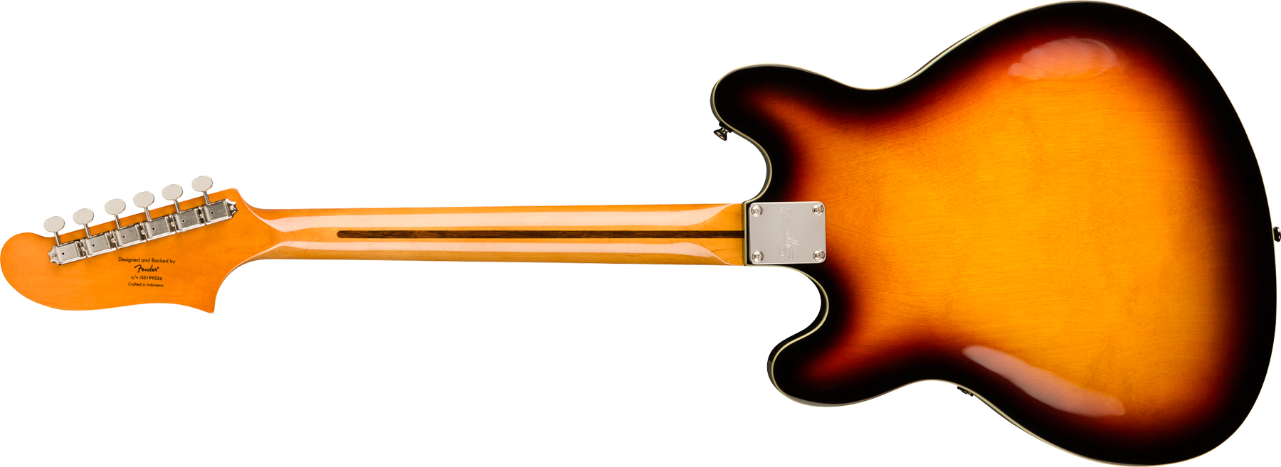 Squier Starcaster Classic Vibe 2019 Hh Ht Mn - 3-color Sunburst - Semi hollow elektriche gitaar - Variation 1