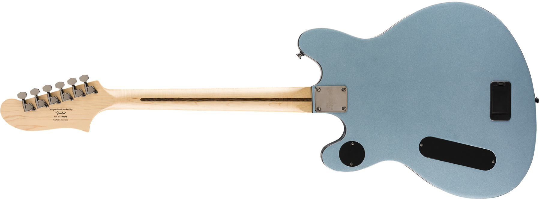 Squier Starcaster Contemporary Active Starcaster 2019 Hh Ht Mn - Ice Blue Metallic - Retro-rock elektrische gitaar - Variation 1