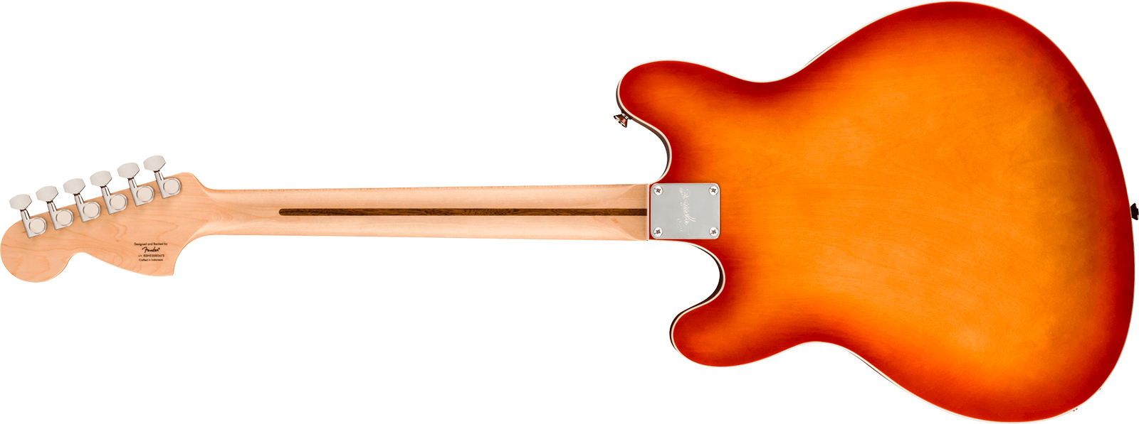 Squier Starcaster Deluxe Affinity 2h Ht Mn - Sienna Sunburst - Retro-rock elektrische gitaar - Variation 2