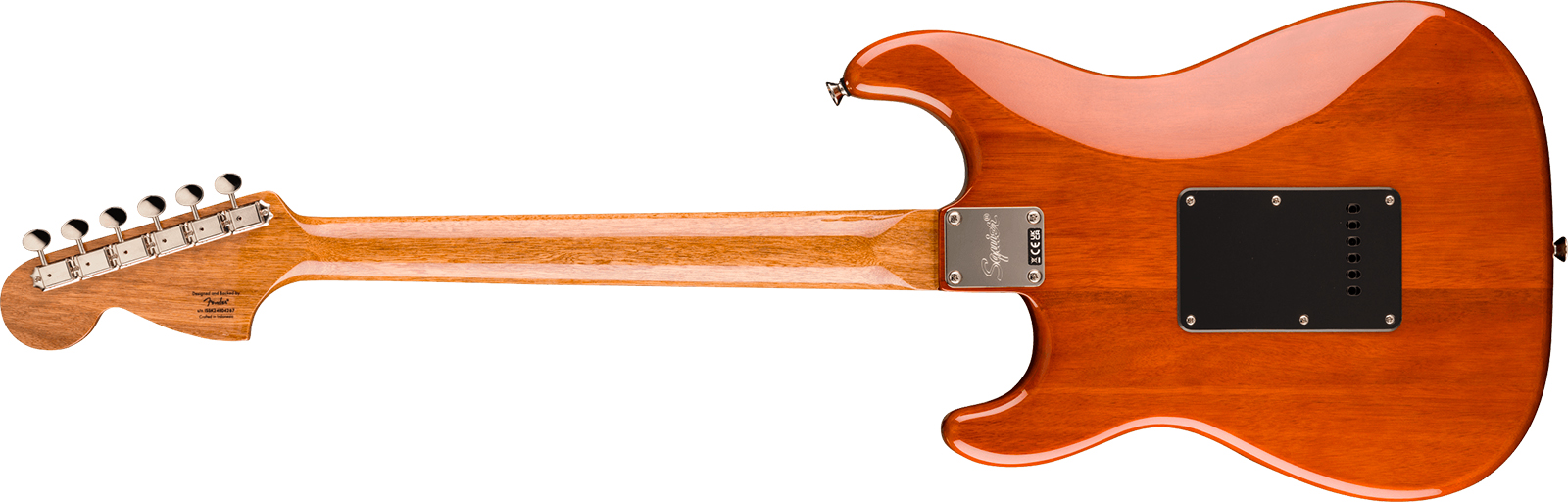 Squier Strat 70s Classic Vibe Fsr Ltd 3s Trem Lau - Mocha - Elektrische gitaar in Strat vorm - Variation 1