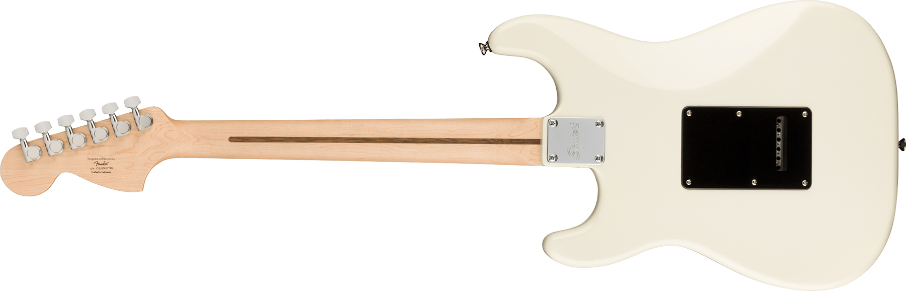 Squier Strat Affinity 2021 Hh Trem Lau - Olympic White - Elektrische gitaar in Str-vorm - Variation 1