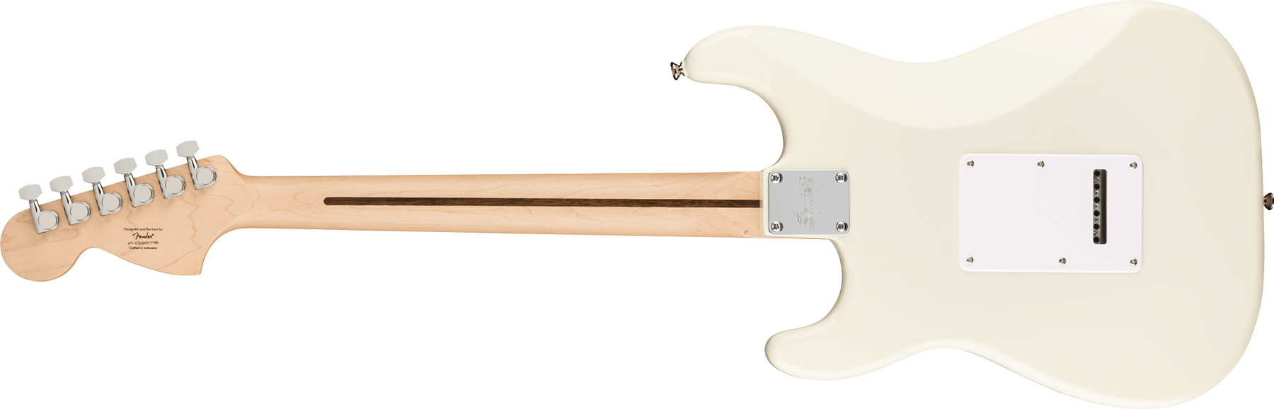 Squier Strat Affinity 2021 Sss Trem Mn - Olympic White - Elektrische gitaar in Str-vorm - Variation 1