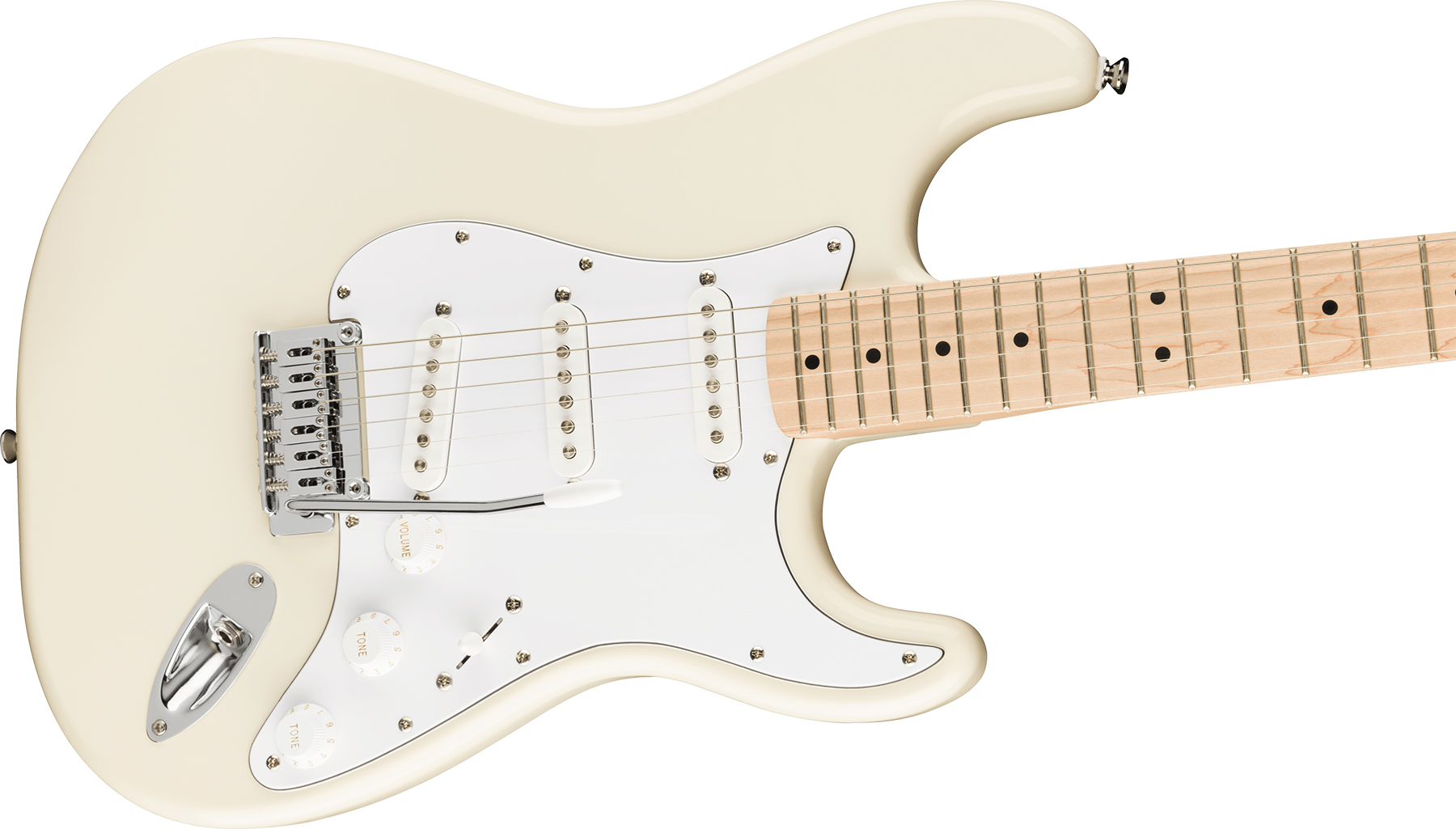 Squier Strat Affinity 2021 Sss Trem Mn - Olympic White - Elektrische gitaar in Str-vorm - Variation 2
