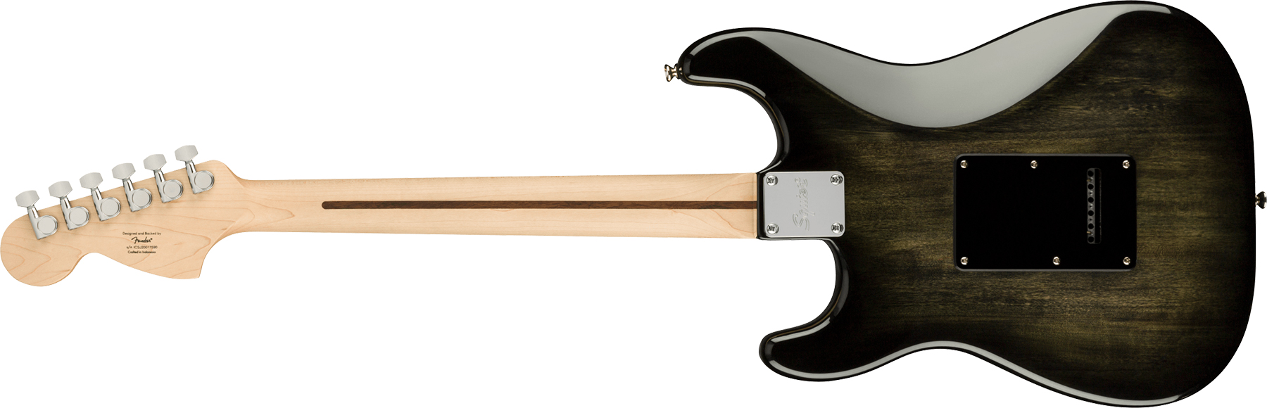 Squier Strat Affinity Fmt Hss 2021 Trem Mn - Black Burst - Elektrische gitaar in Str-vorm - Variation 1