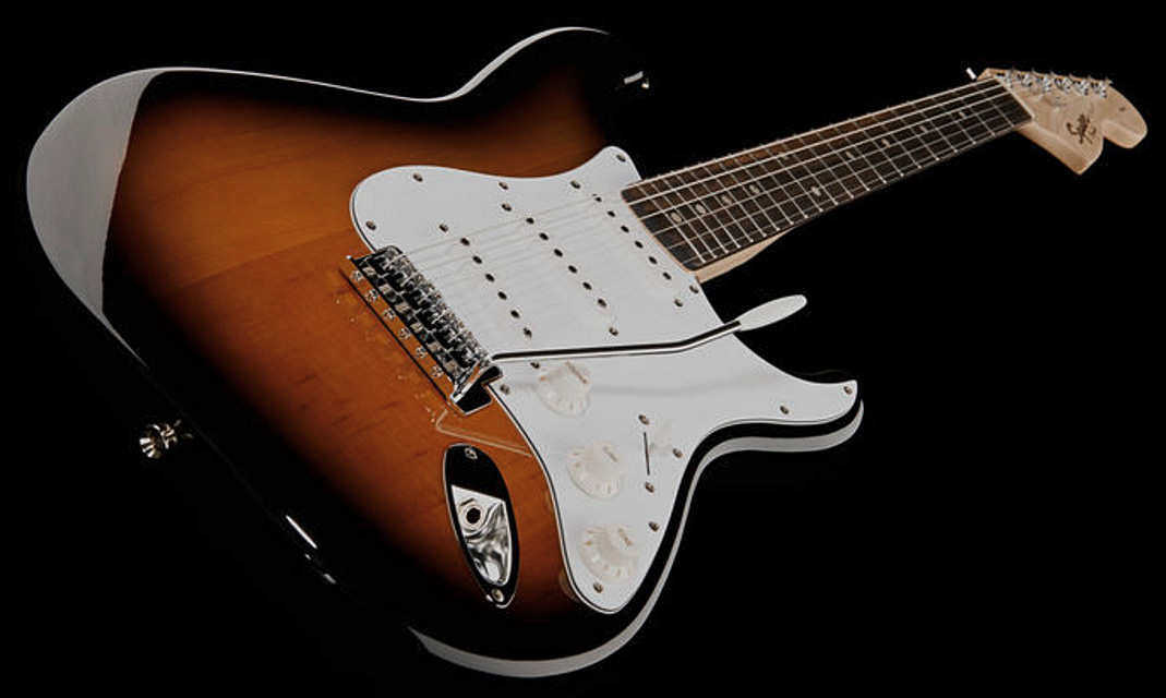 Squier Strat Affinity Series 3s Lau - Brown Sunburst - Elektrische gitaar in Str-vorm - Variation 2