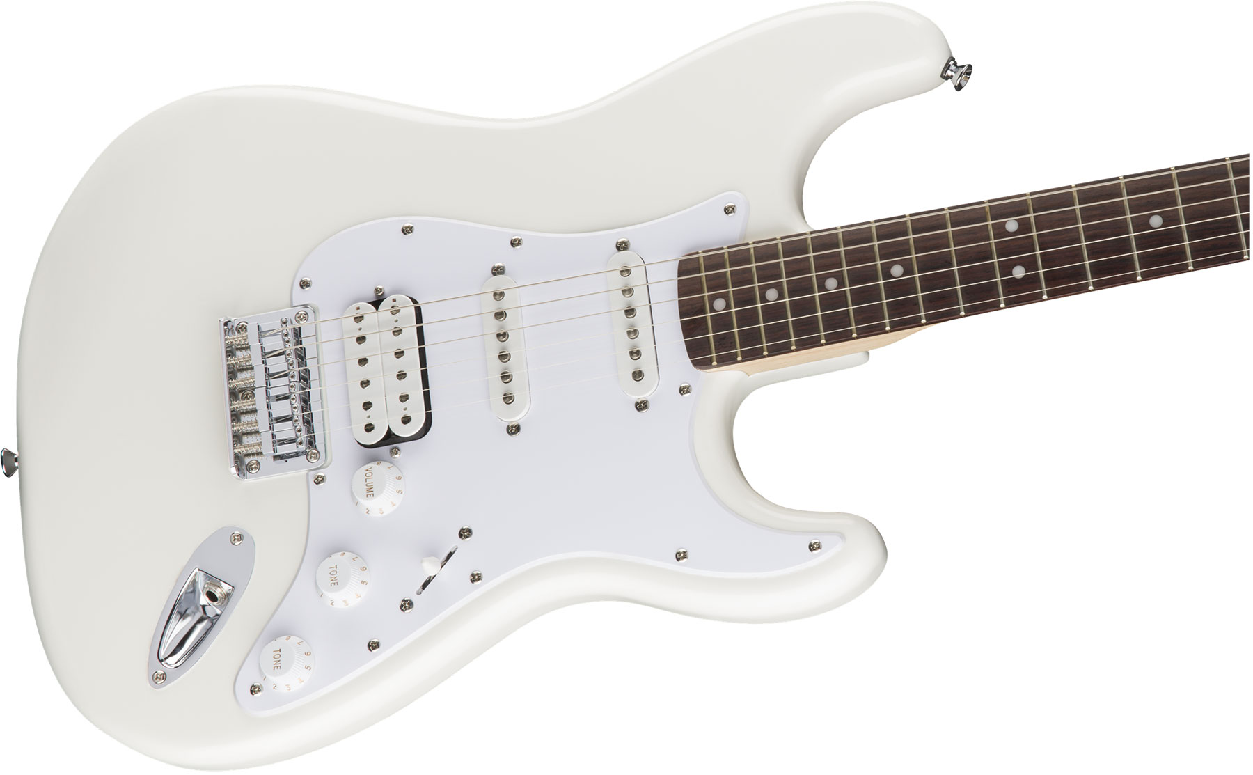Squier Bullet Stratocaster Ht Hss (lau) - Arctic White - Elektrische gitaar in Str-vorm - Variation 2