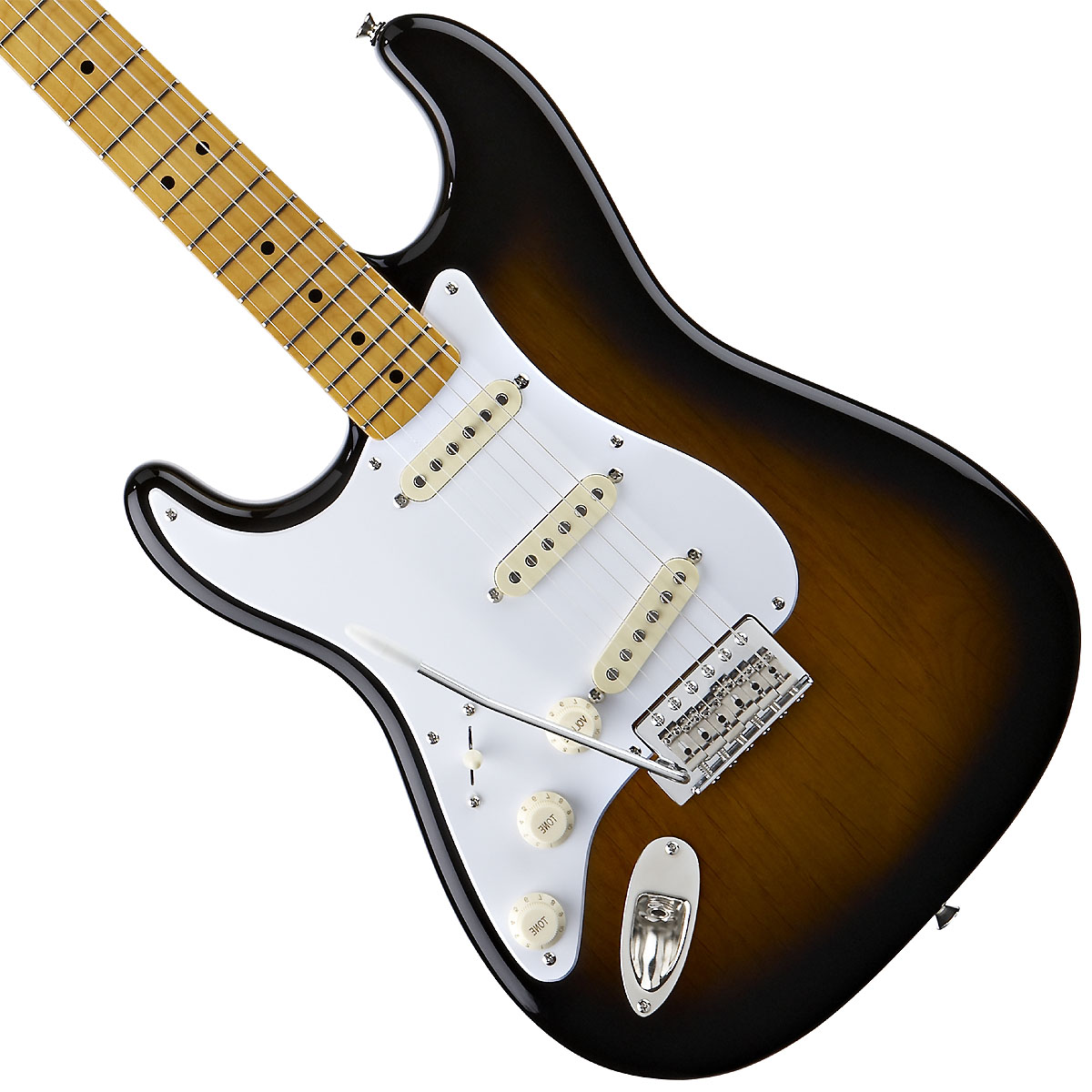 Squier Strat Classic Vibe '50s Lh Gaucher Mn - 2-color Sunburst - Linkshandige elektrische gitaar - Variation 1