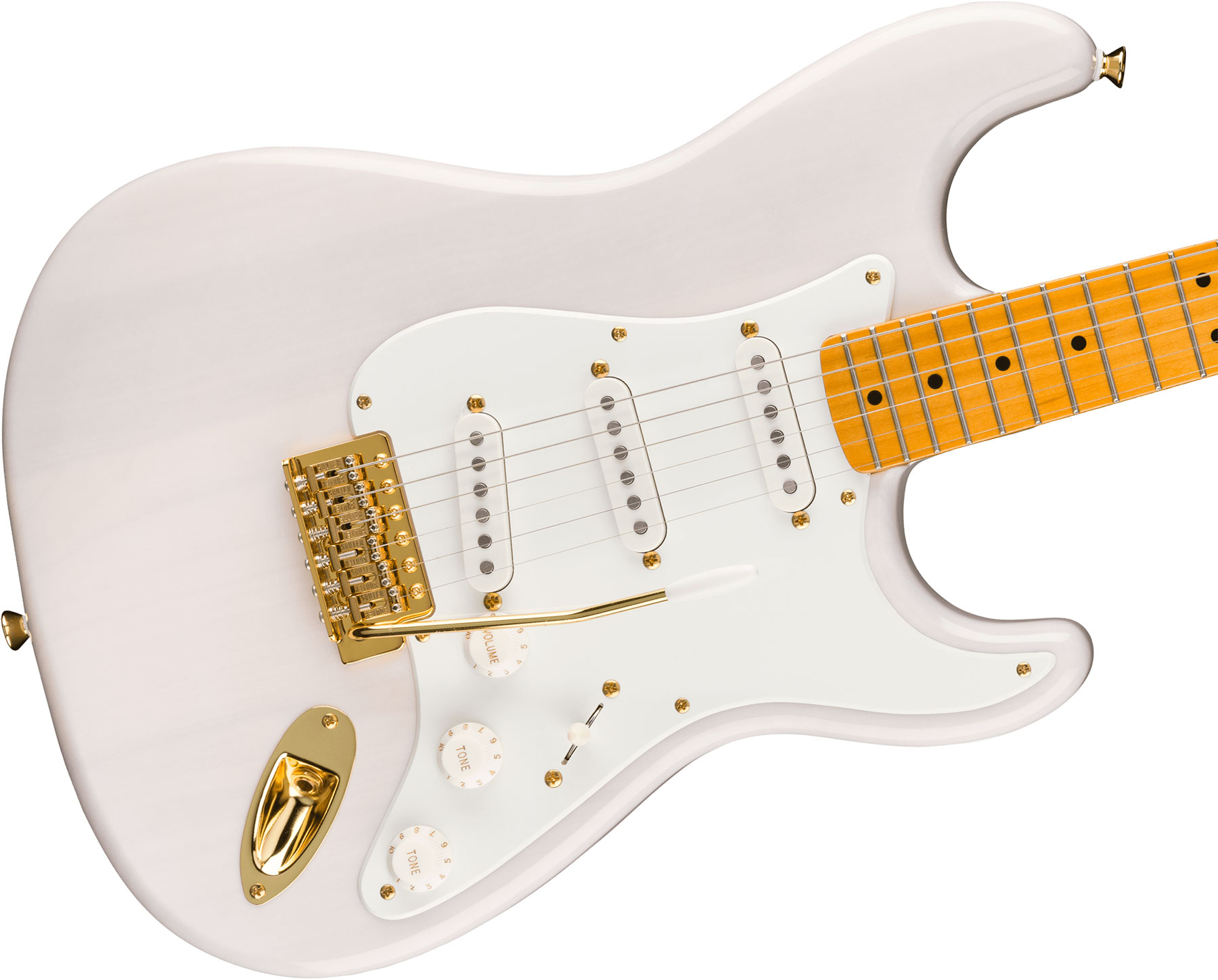 Squier Strat Classic Vibe '50s Fsr Ltd 3s Trem Mn - White Blonde - Elektrische gitaar in Str-vorm - Variation 2