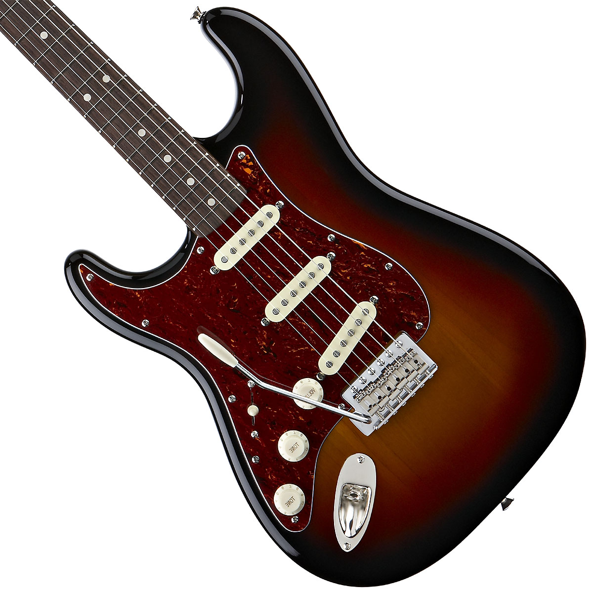 Squier Strat Classic Vibe '60s Lh Gaucher Sss Lau - 3-color Sunburst - Linkshandige elektrische gitaar - Variation 1