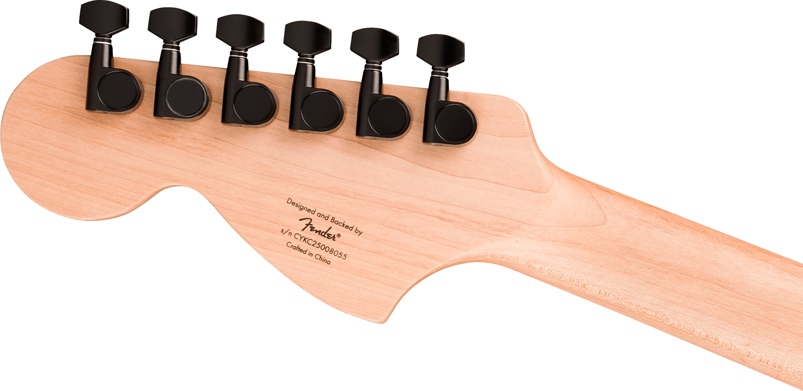 Squier Strat Hh Affinity 2h  Trem Lau - Metallic Black - Elektrische gitaar in Strat vorm - Variation 4