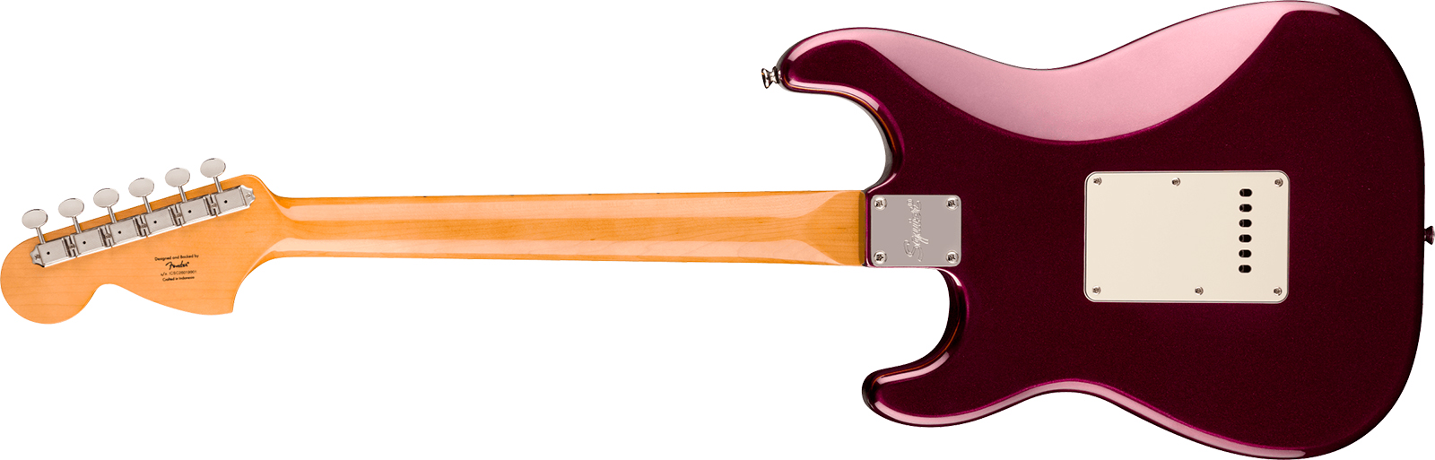 Squier Strat Hss 70s Classic Vibe Fsr Ltd Trem Mn - Oxblood - Elektrische gitaar in Strat vorm - Variation 1
