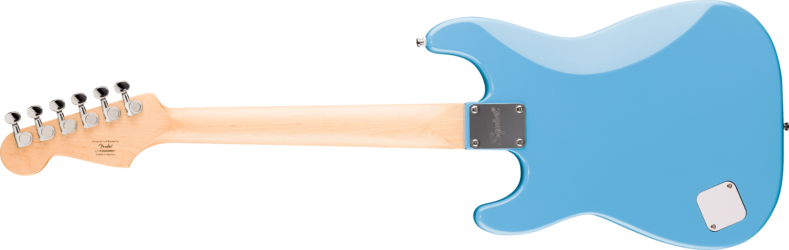 Squier Strat Mini Shsc 3s Ht Mn - California Blue - Elektrische gitaar voor kinderen - Variation 1