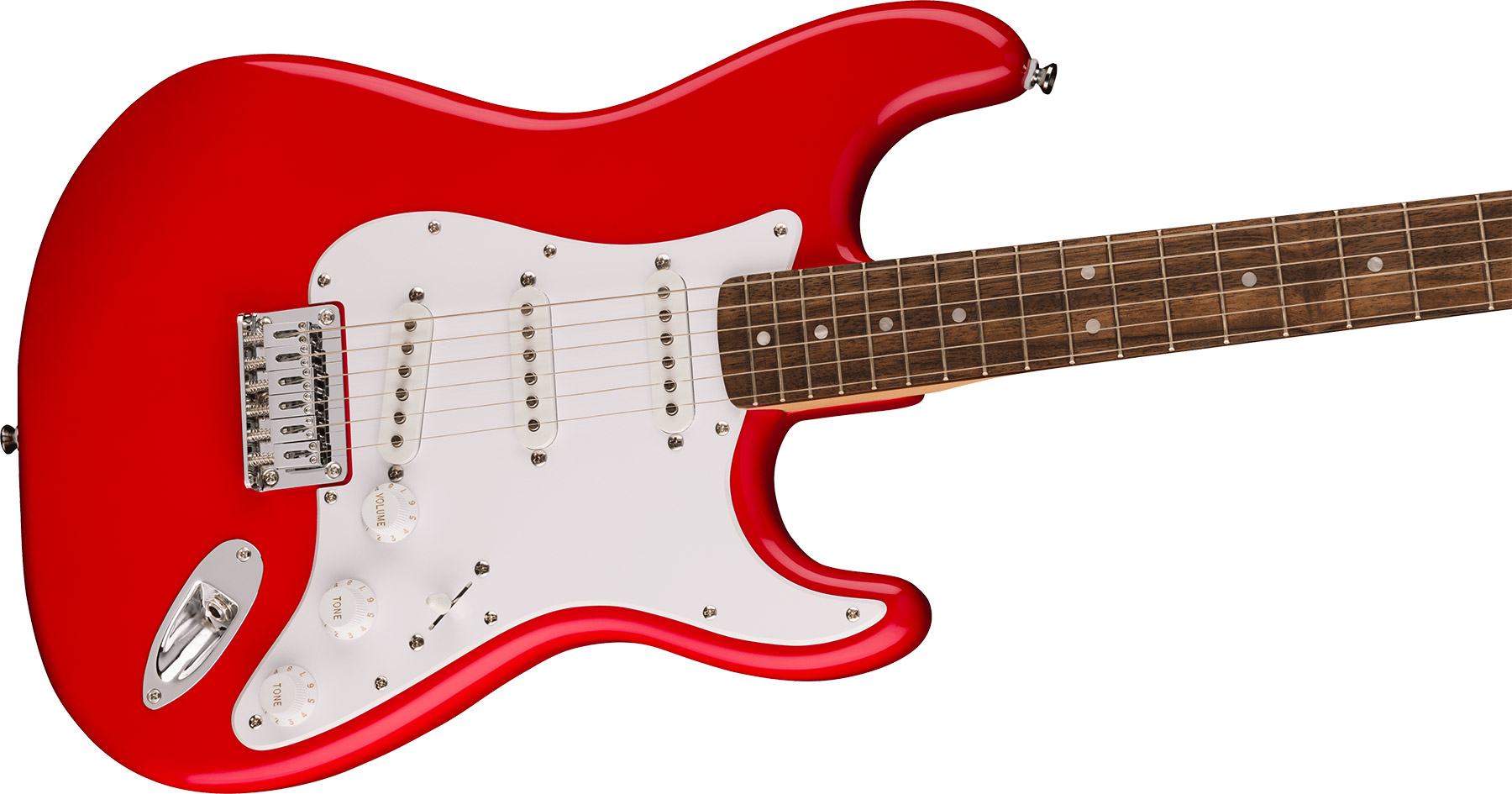 Squier Strat Sonic Hardtail 3s Ht Lau - Torino Red - Elektrische gitaar in Str-vorm - Variation 2