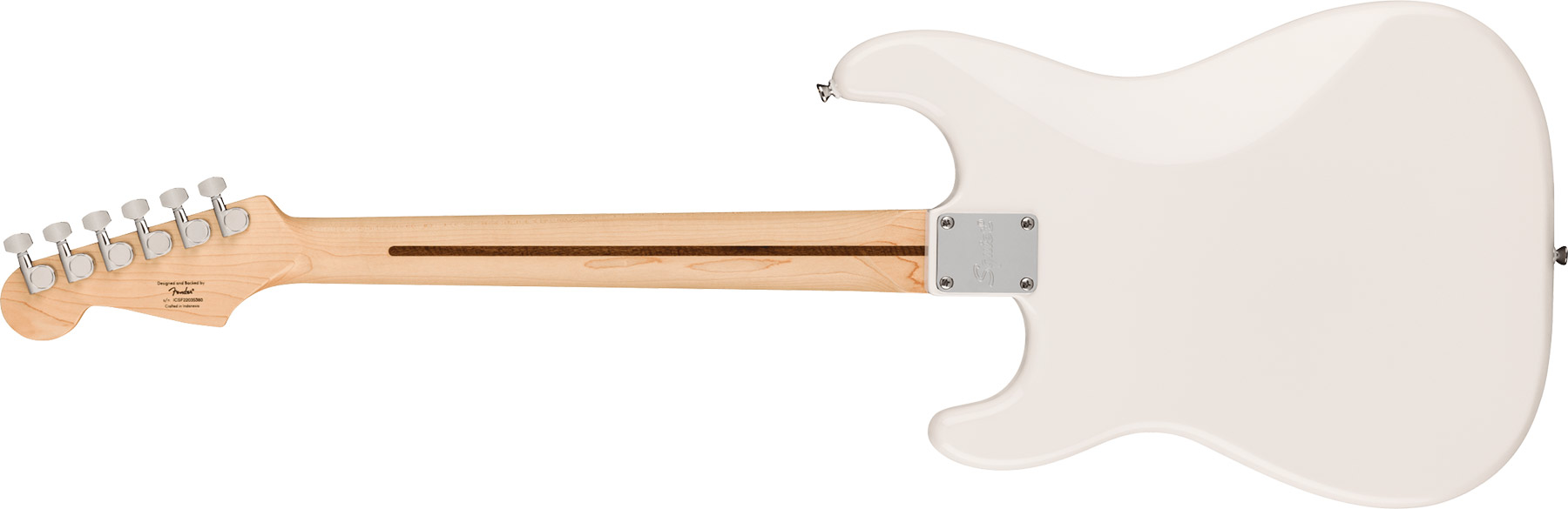 Squier Strat Sonic Hardtail 3s Ht Mn - Arctic White - Elektrische gitaar in Str-vorm - Variation 1