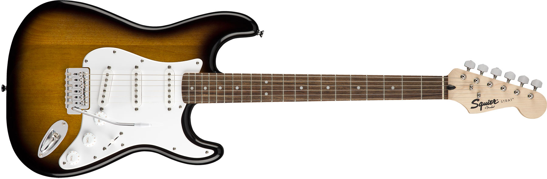 Squier Strat Sss Pack +fender Frontman 10g Trem Lau - Brown Sunburst - Elektrische gitaar set - Variation 1