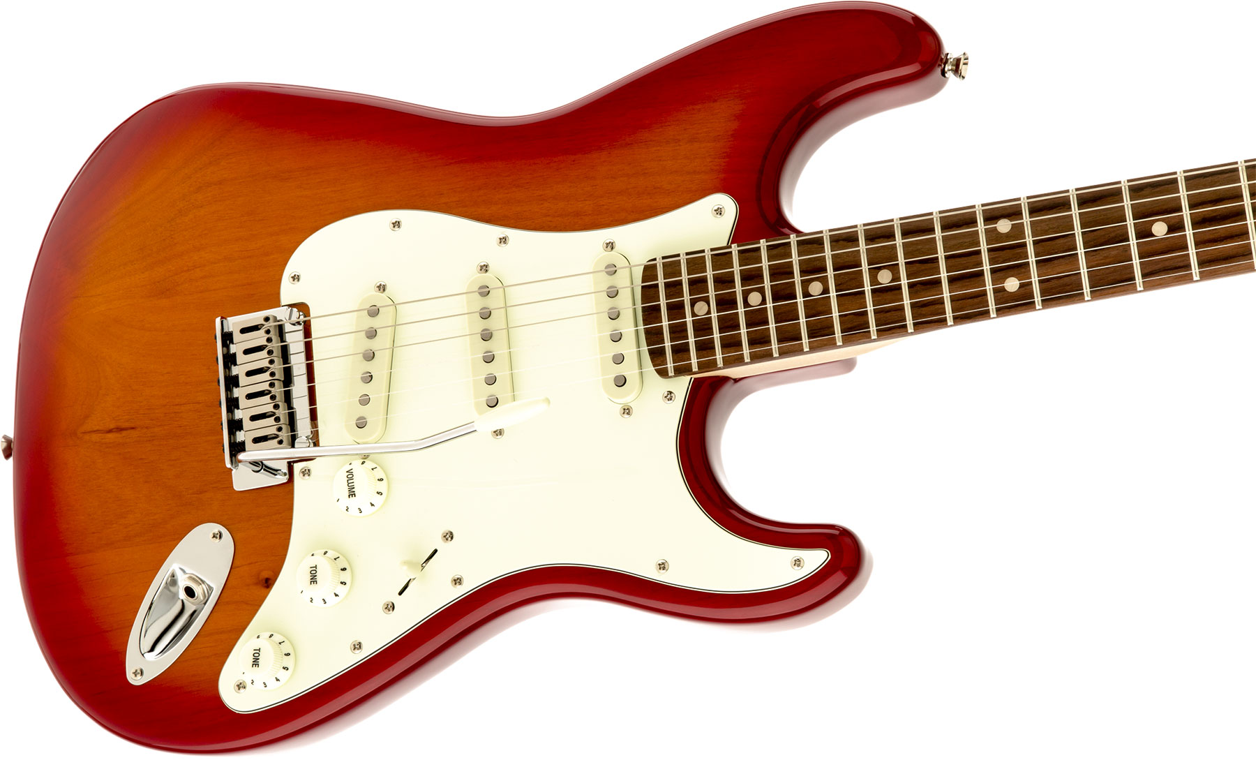 Squier Strat Standard Lau - Cherry Sunburst - Elektrische gitaar in Str-vorm - Variation 2