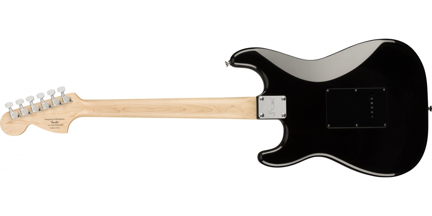 Squier Strat Affinity Black Pearl Pickguard Fsr Ltd Sss Trem Lau - Black - Elektrische gitaar in Str-vorm - Variation 1