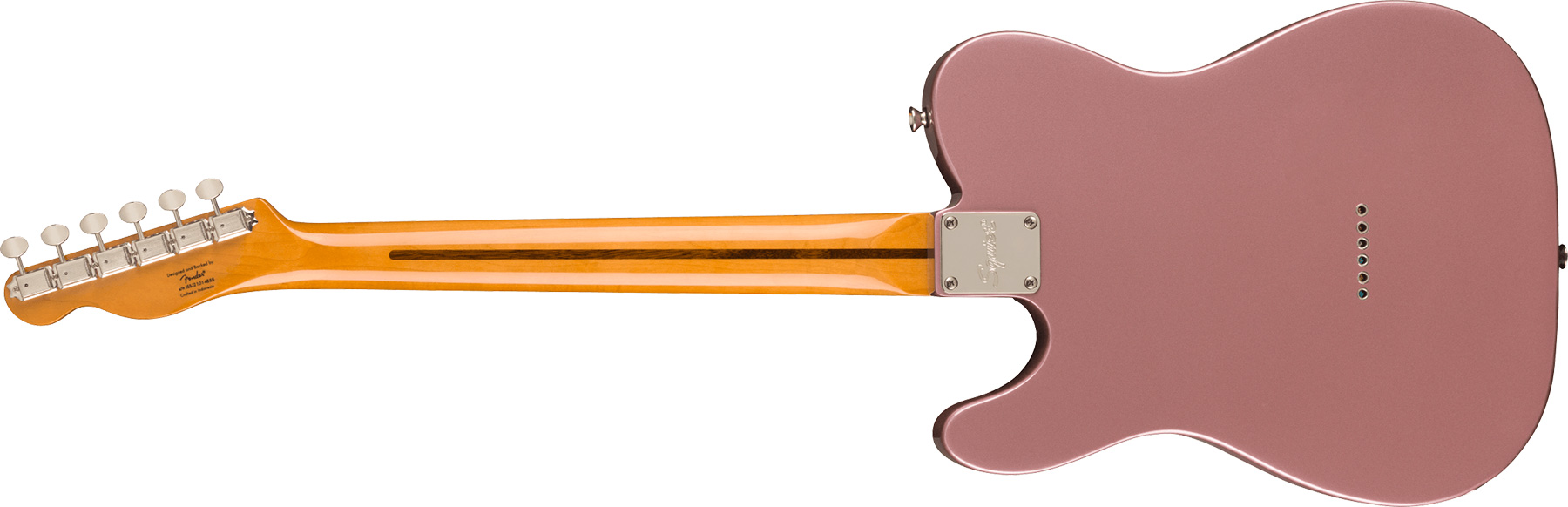 Squier Tele '50s Parchment Pickguard Classic Vibe Fsr 2s Ht Mn - Burgundy Mist - Televorm elektrische gitaar - Variation 1