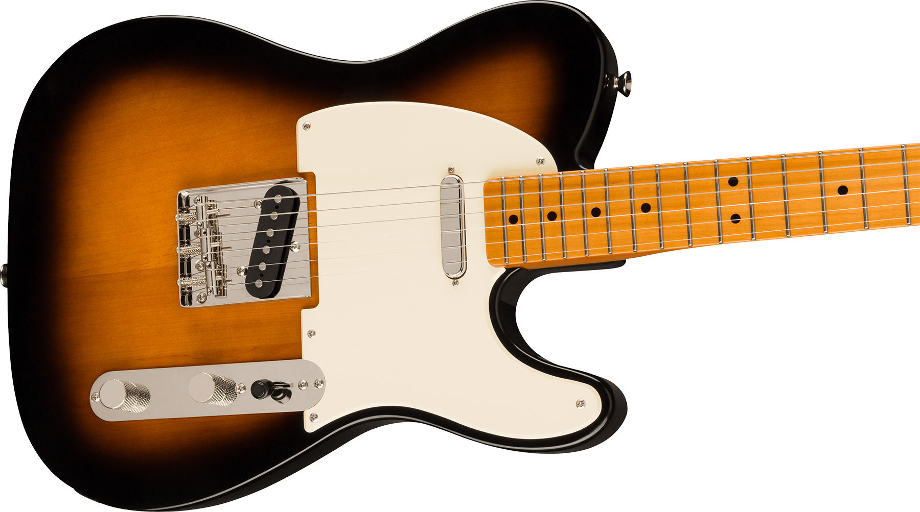 Squier Tele '50s Parchment Pickguard Classic Vibe Fsr 2s Ht Mn - 2-color Sunburst - Televorm elektrische gitaar - Variation 2