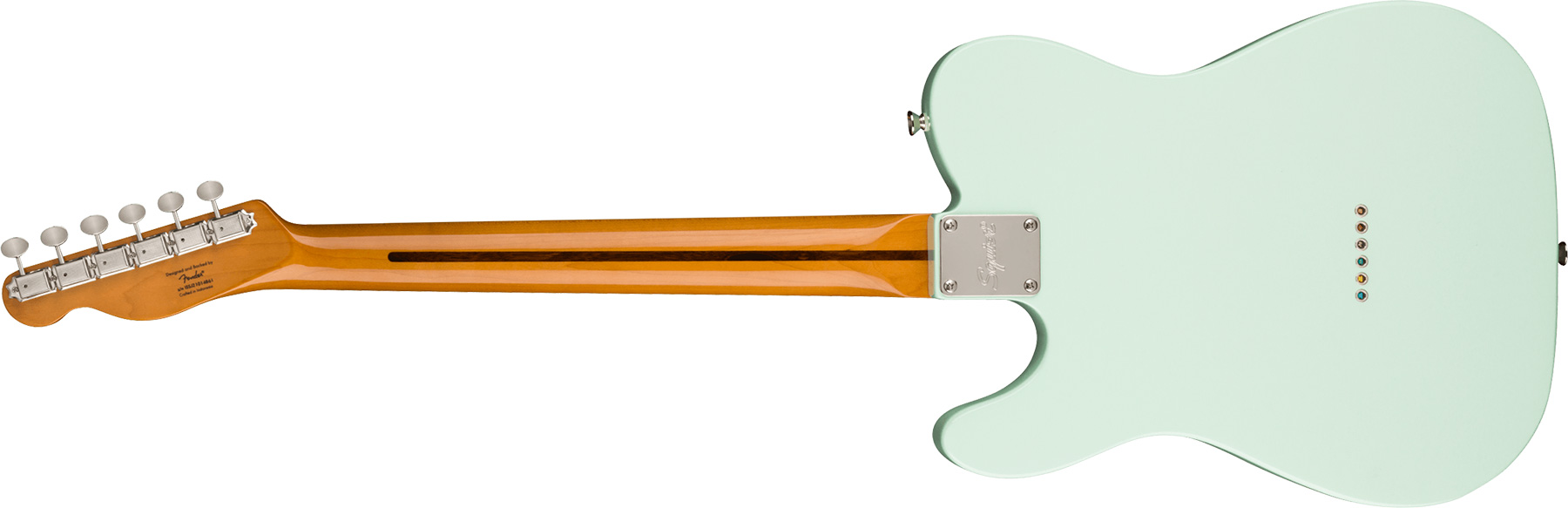 Squier Tele '60s Thinline Gold Anodized Pickguard Classic Vibe Fsr 2s Ht Mn - Sonic Blue - Televorm elektrische gitaar - Variation 1