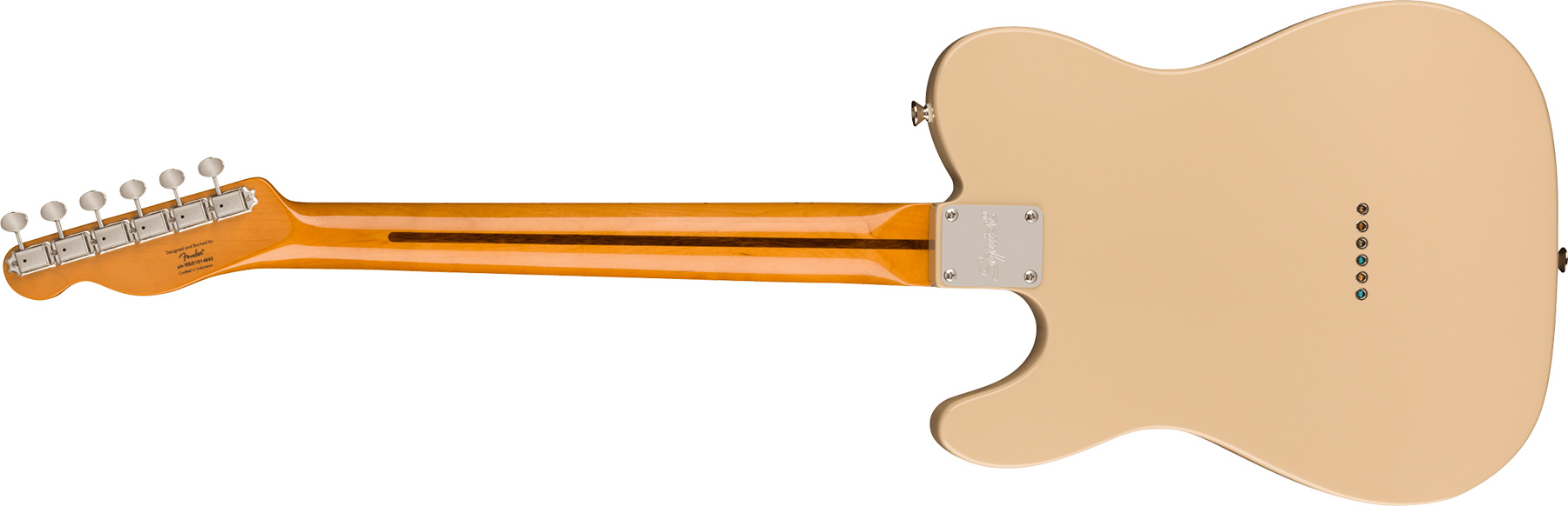 Squier Tele '60s Thinline Gold Anodized Pickguard Classic Vibe Fsr 2s Ht Mn - Desert Sand - Televorm elektrische gitaar - Variation 1