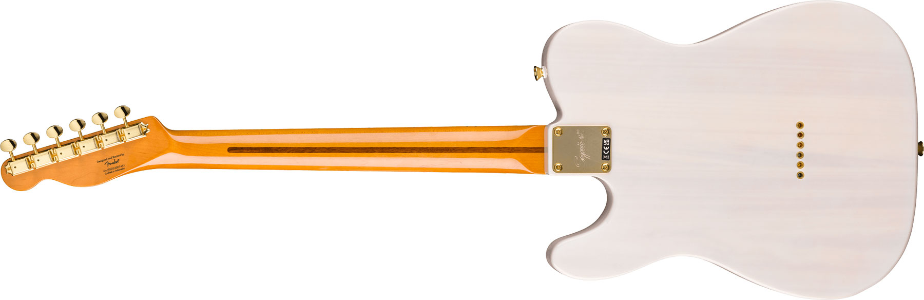 Squier Tele Classic Vibe 50s Fsr Ltd 2s Ht Mn - White Blonde - Televorm elektrische gitaar - Variation 1