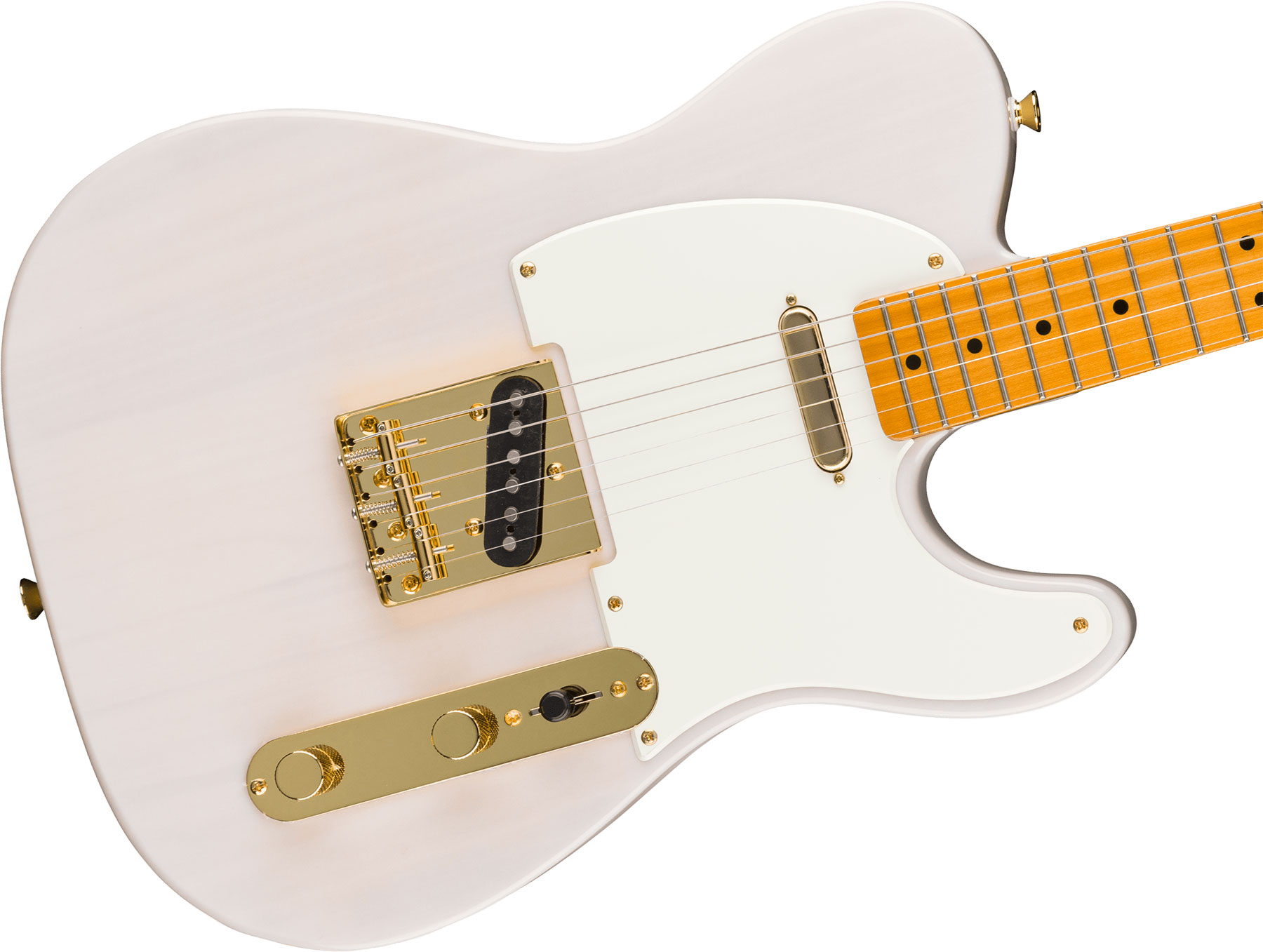 Squier Tele Classic Vibe 50s Fsr Ltd 2s Ht Mn - White Blonde - Televorm elektrische gitaar - Variation 2