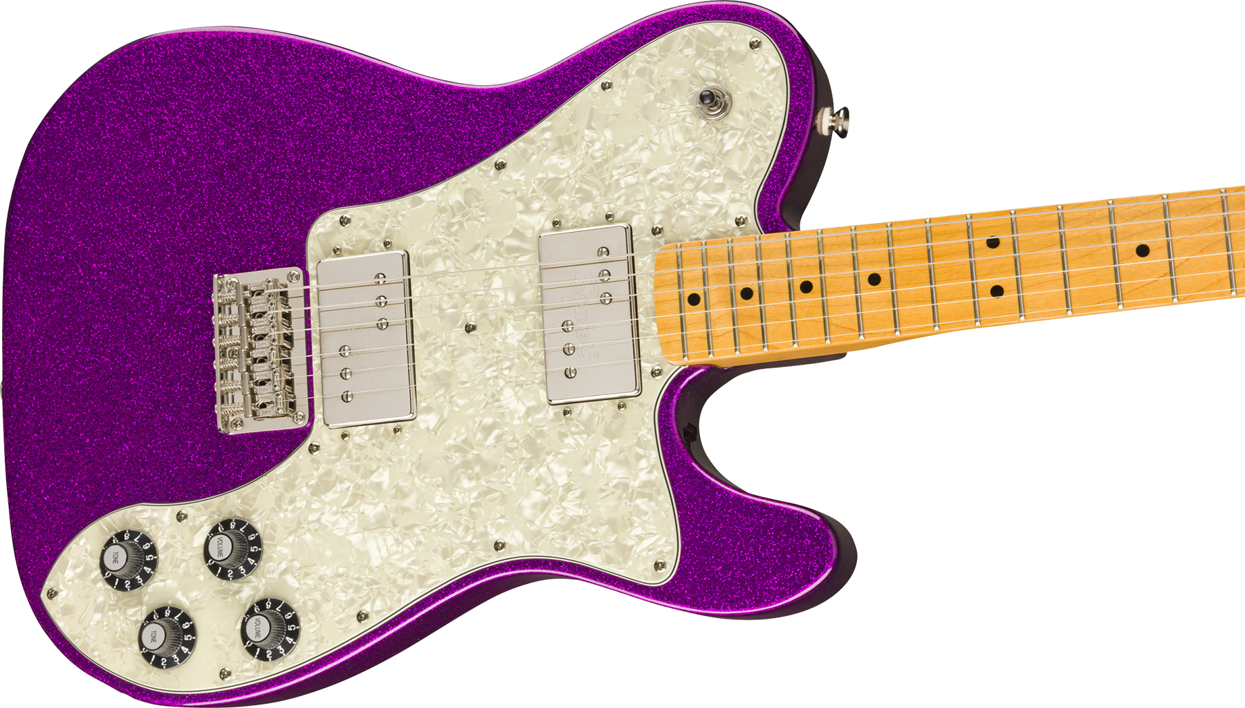 Squier Tele Deluxe Classic Vibe 70 Fsr Ltd 2020 Hh Htmn - Purple Sparkle - Televorm elektrische gitaar - Variation 2