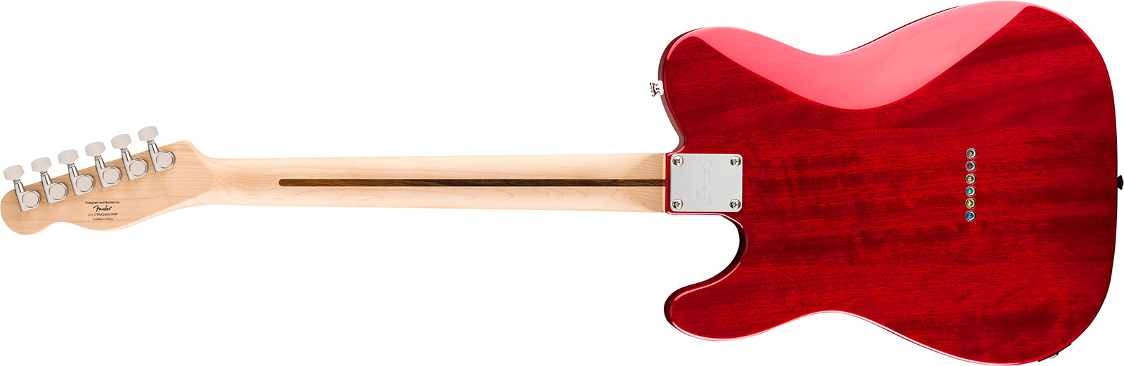 Squier Tele Fmt Sh Affinity Ht Lau - Crimson Red Transparent - Televorm elektrische gitaar - Variation 1