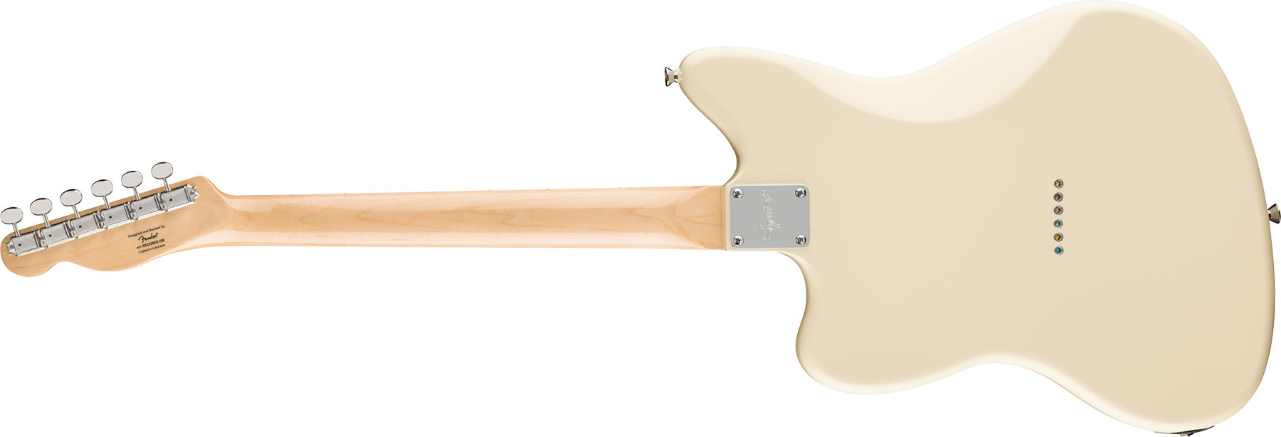 Squier Tele Sj Offset Paranormal 2s Ht Lau - Olympic White - Retro-rock elektrische gitaar - Variation 1