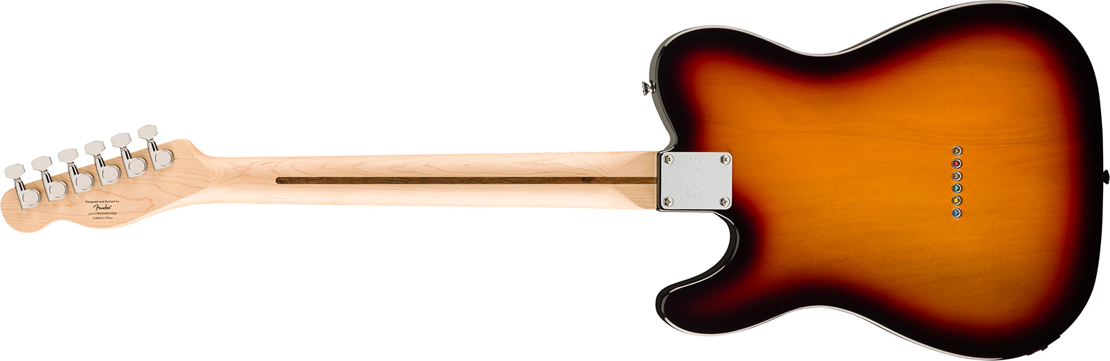 Squier Tele Thinline Affinity 2s Ht Mn - 3-color Sunburst - Semi hollow elektriche gitaar - Variation 1