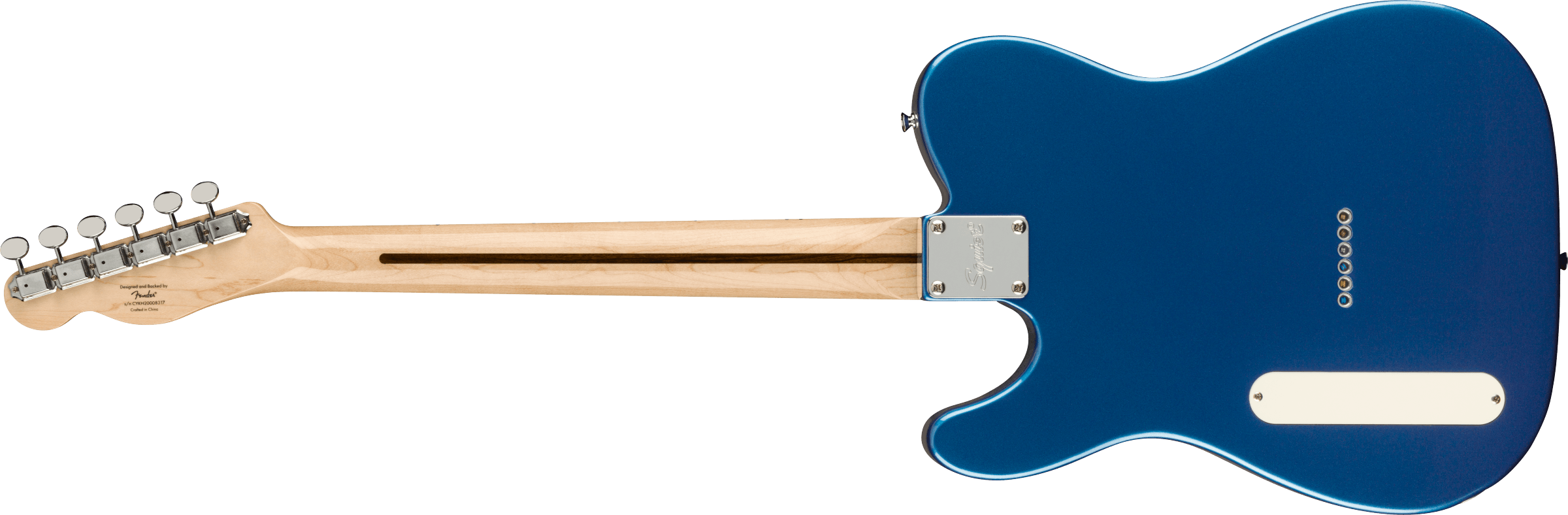 Squier Tele Cabronita Thinline Paranormal Ss Ht Mn - Lake Placid Blue - Televorm elektrische gitaar - Variation 1