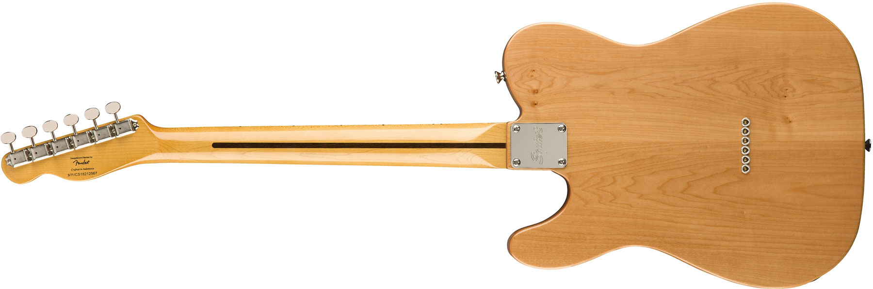 Squier Tele Thinline Classic Vibe 70s 2019 Hh Mn - Natural - Semi hollow elektriche gitaar - Variation 1