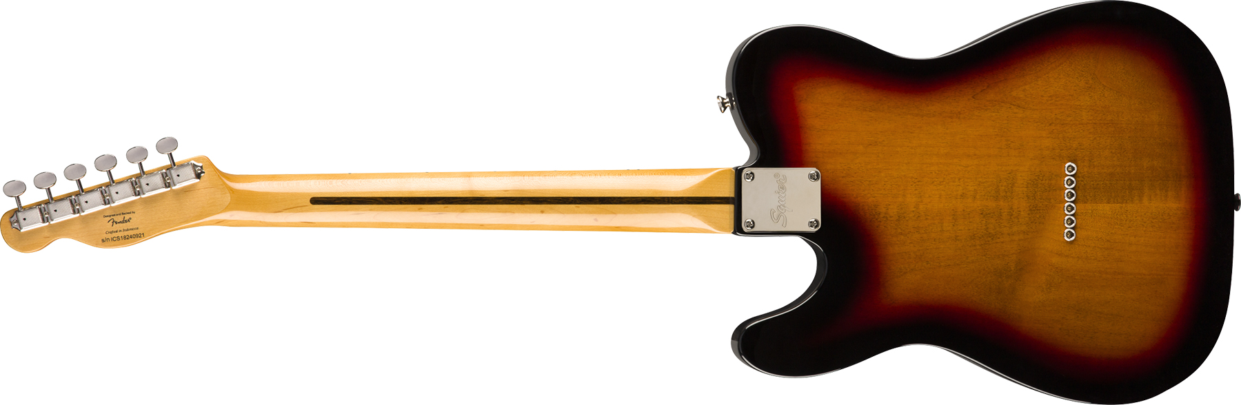 Squier Tele Thinline Classic Vibe 70s 2019 Hh Mn - 3-color Sunburst - Semi hollow elektriche gitaar - Variation 2