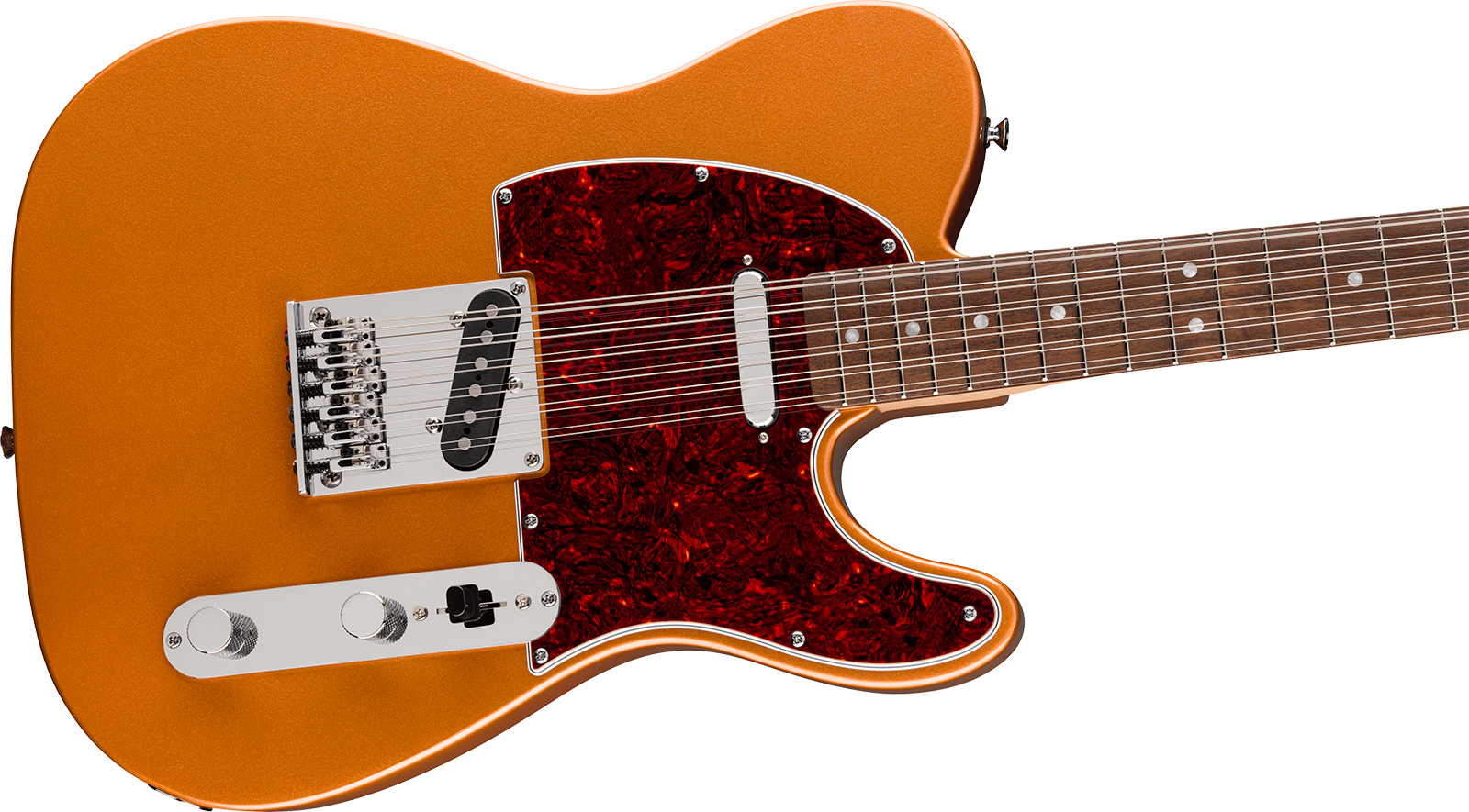 Squier Troy Van Leeuwen Tele Xii Paranormal Ind Signature 12c 2s Ht Lau - Copper Age - Kenmerkende elektrische gitaar - Variation 2